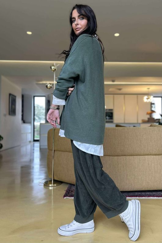 Conrad Oversized Boxy Knit Khaki